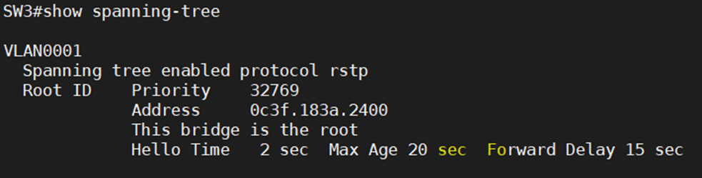 Détails spanning-tree